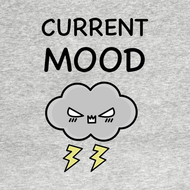 Angry T-Shirt Design With Thunder Cloud by happinessinatee